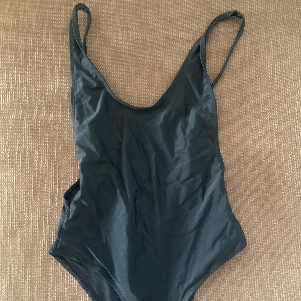 High waist, cheeky one piece.